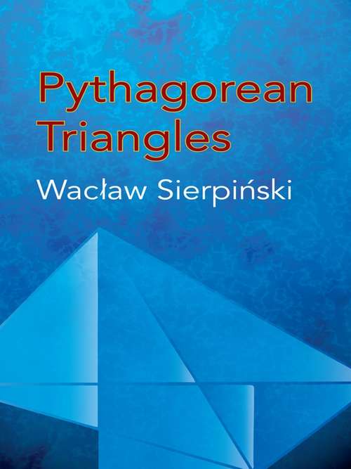 Book cover of Pythagorean Triangles (Dover Books on Mathematics)