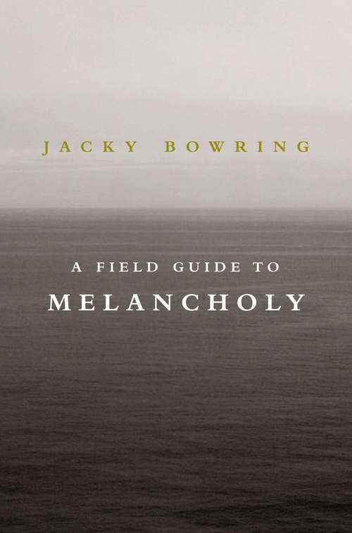 Book cover of A Field Guide to Melancholy: A Depressive Illness Or A Passing Feeling? Mental Detachment Or A Precursor To Genius?