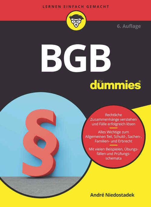 Book cover of BGB für Dummies (6. Auflage) (Für Dummies)