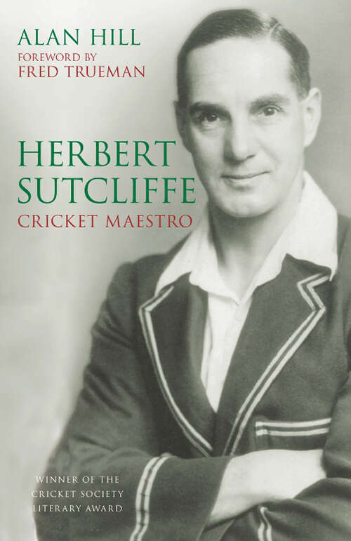 Book cover of Herbert Sutcliffe: Cricket Maestro (2)