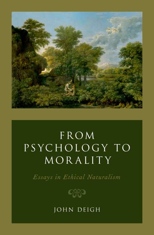 Book cover of From Psychology to Morality: Essays in Ethical Naturalism