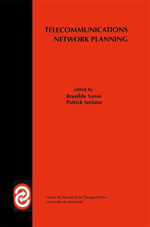 Book cover of Telecommunications Network Planning (1999) (Centre for Research on Transportation)