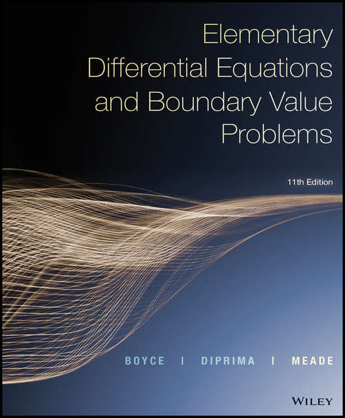 Book cover of Elementary Differential Equations and Boundary Value Problems