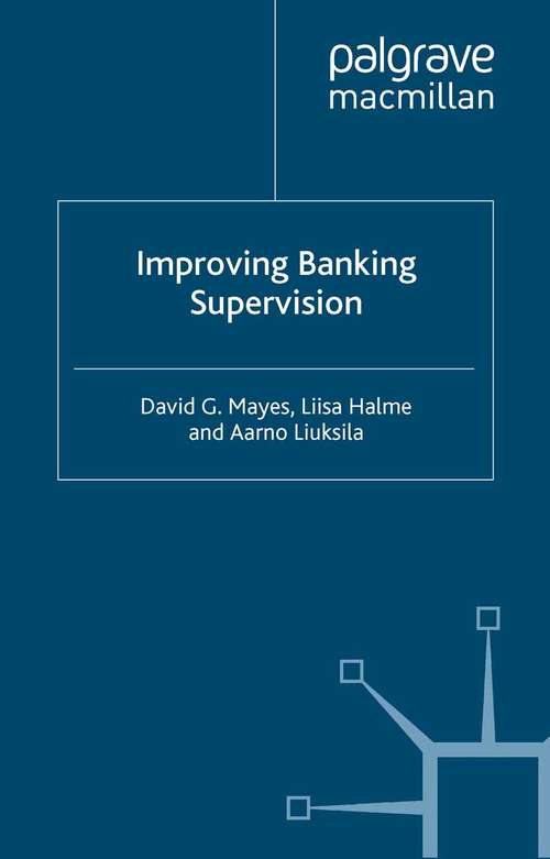 Book cover of Improving Banking Supervision (2001)