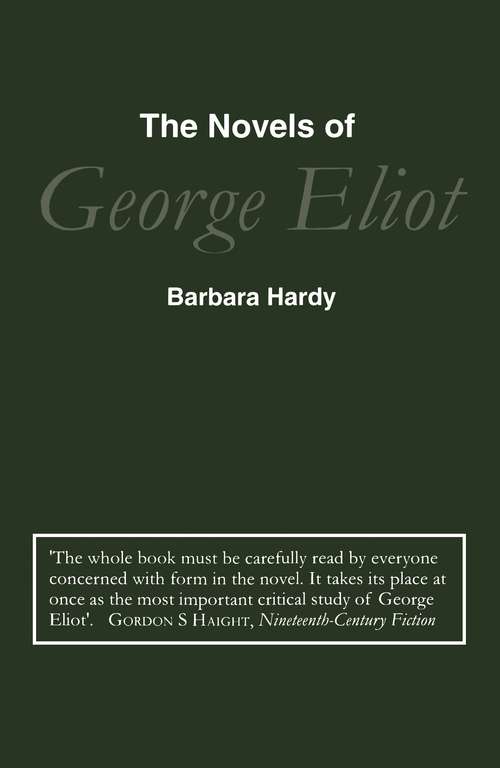 Book cover of Novels of George Eliot