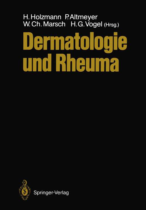 Book cover of Dermatologie und Rheuma (1987)