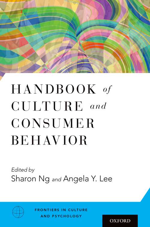 Book cover of HANDB CULTURE & CONSUMER BEHAVIOR FCP C (Frontiers in Culture and Psychology)