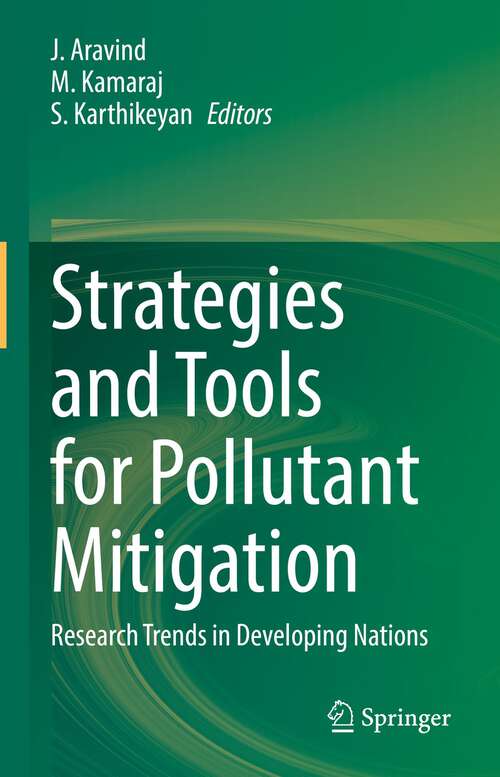 Book cover of Strategies and Tools for Pollutant Mitigation: Research Trends in Developing Nations (1st ed. 2022)