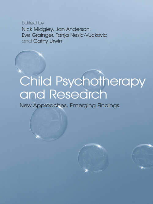 Book cover of Child Psychotherapy and Research: New Approaches, Emerging Findings