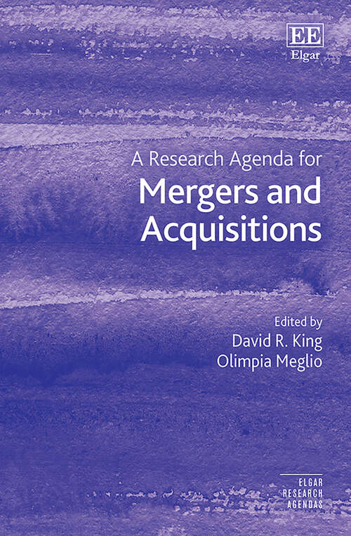 Book cover of A Research Agenda for Mergers and Acquisitions (Elgar Research Agendas)