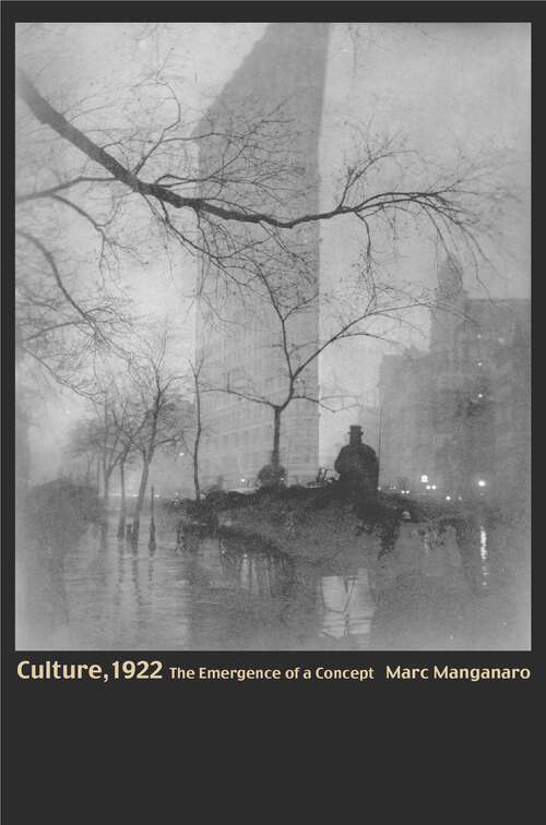 Book cover of Culture, 1922: The Emergence of a Concept (PDF)