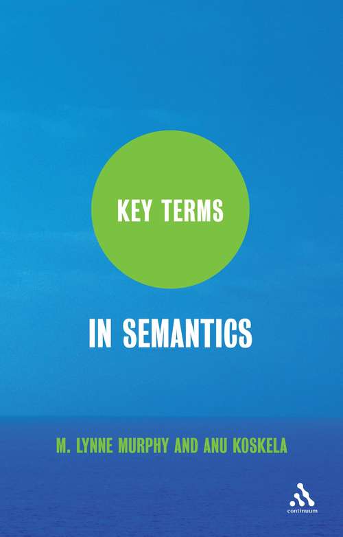 Book cover of Key Terms in Semantics (Key Terms)