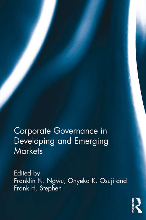 Book cover of Corporate Governance in Developing and Emerging Markets