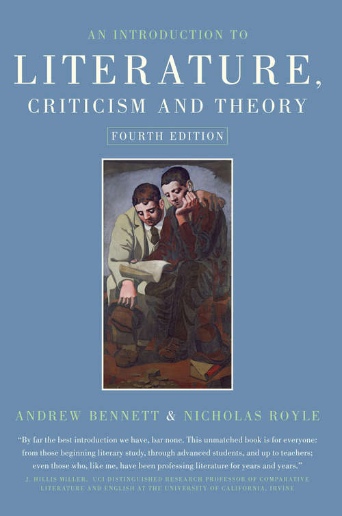 Book cover of An Introduction to Literature, Criticism and Theory