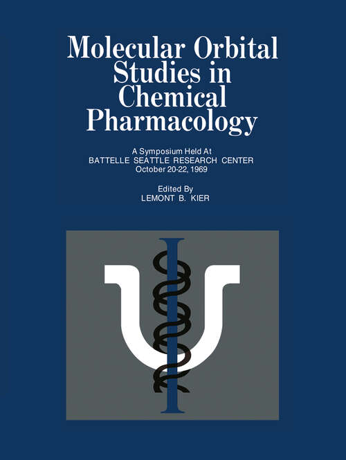 Book cover of Molecular Orbital Studies in Chemical Pharmacology (1970)