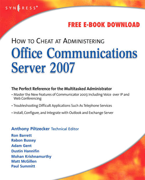 Book cover of How to Cheat at Administering Office Communications Server 2007 (How to Cheat)