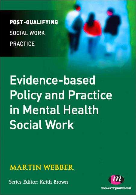 Book cover of Evidence-based Policy and Practice in Mental Health Social Work (PDF)