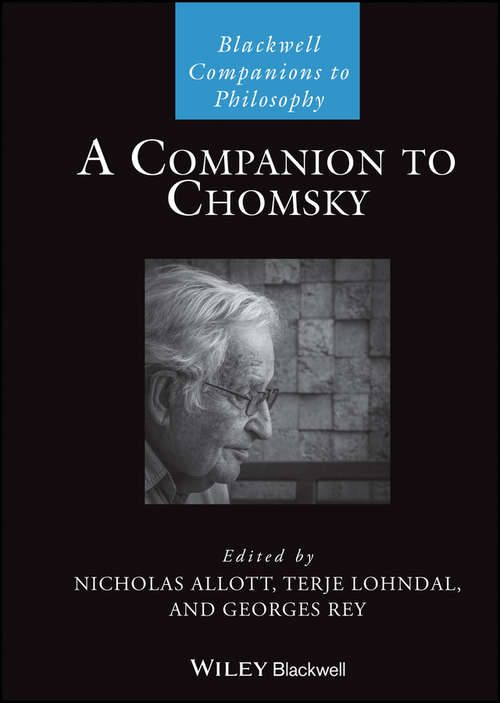 Book cover of A Companion to Chomsky (Blackwell Companions to Philosophy)