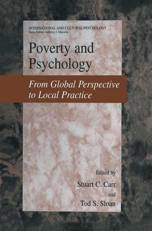 Book cover of Poverty and Psychology: From Global Perspective to Local Practice (2003) (International and Cultural Psychology)