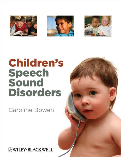 Book cover of Children's Speech Sound Disorders