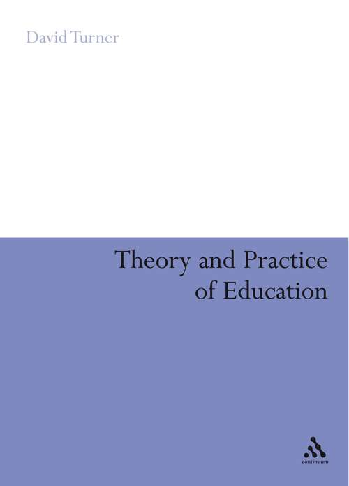 Book cover of Theory and Practice of Education