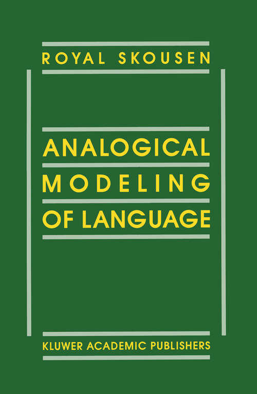 Book cover of Analogical Modeling of Language (1989)
