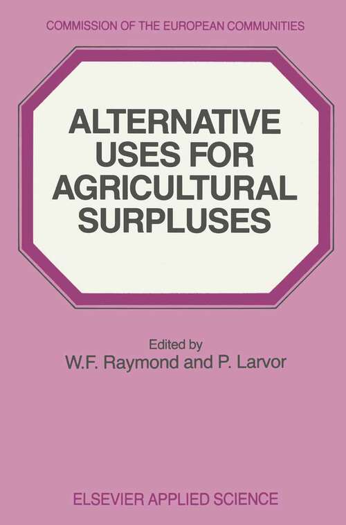Book cover of Alternative Uses for Agricultural Surpluses (1986)