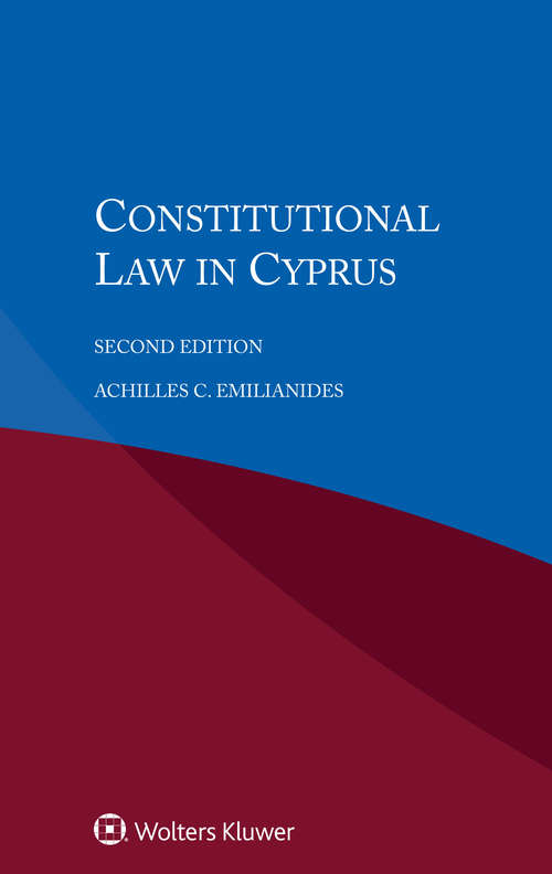 Book cover of Constitutional Law in Cyprus (2)