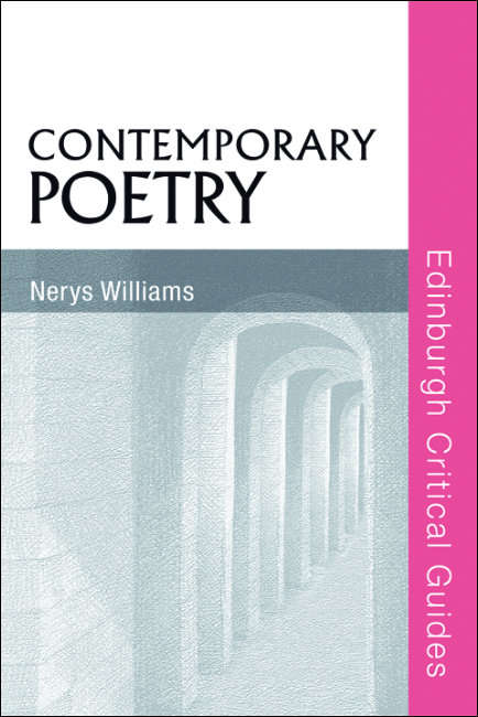 Book cover of Contemporary Poetry: The Lyric And Contemporary Poetry (Edinburgh Critical Guides to Literature #1)