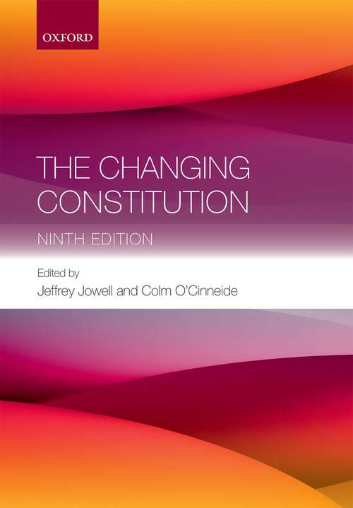 Book cover of The Changing Constitution