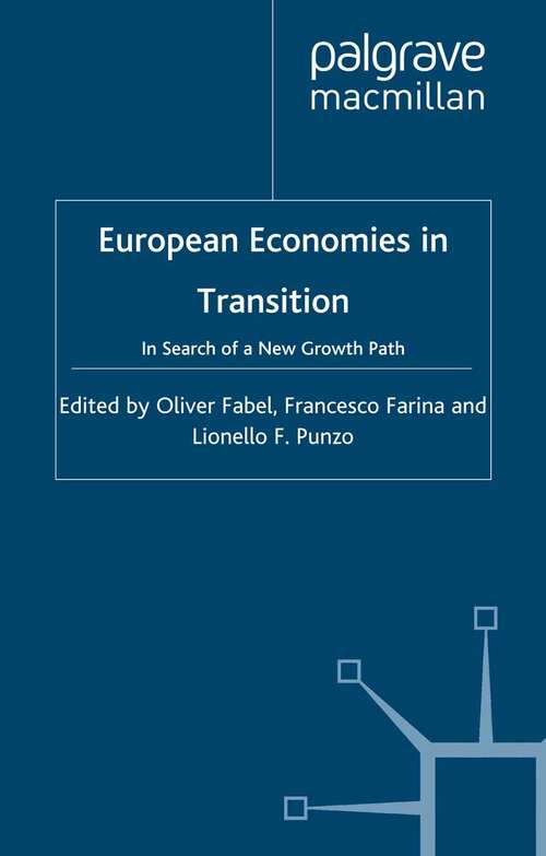 Book cover of European Economies in Transition: In Search of a New Growth Path (2000)