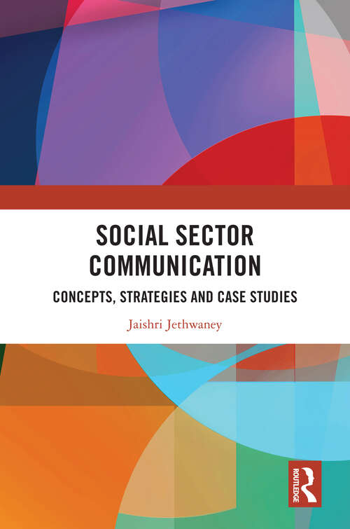 Book cover of Social Sector Communication: Concepts, Strategies and Case Studies