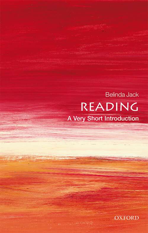 Book cover of Reading: A Very Short Introduction (Very Short Introductions)