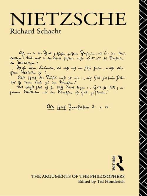 Book cover of Nietzsche