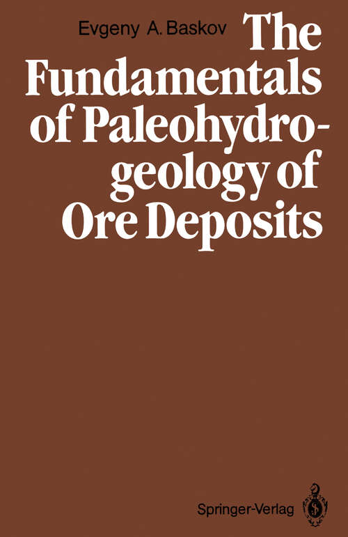 Book cover of The Fundamentals of Paleohydrogeology of Ore Deposits (1987)