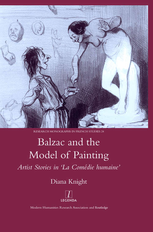 Book cover of Balzac and the Model of Painting: Artist Stories in La Comedie Humaine