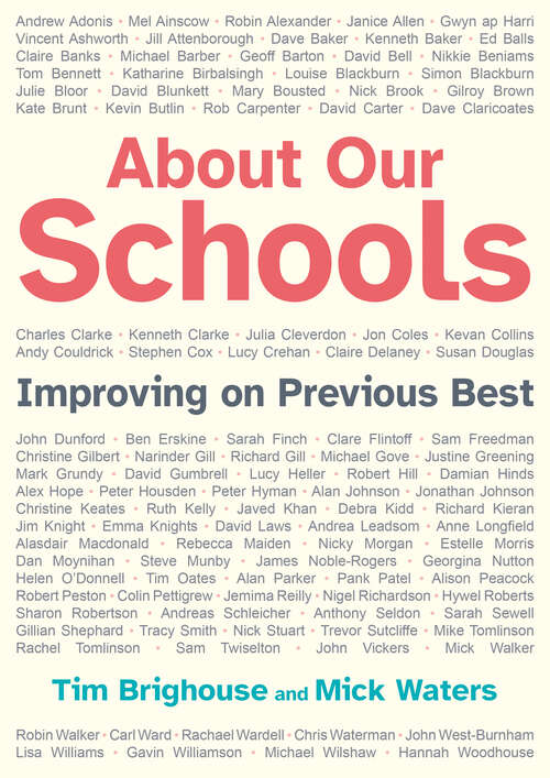 Book cover of About Our Schools: Improving on previous best