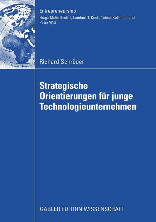 Book cover of Strategische Orientierungen für junge Technologieunternehmen (2008) (Entrepreneurship)