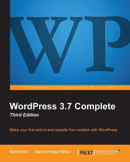 Book cover of WordPress 3.7 Complete