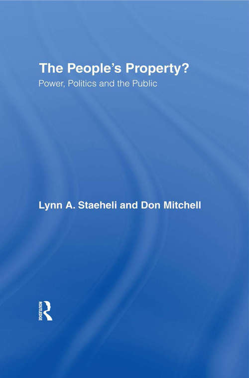 Book cover of The People's Property?: Power, Politics, and the Public.