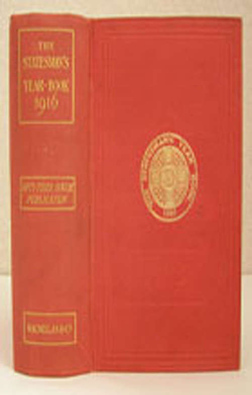 Book cover of The Statesman's Year-Book (53th ed. 1916) (The Statesman's Yearbook)