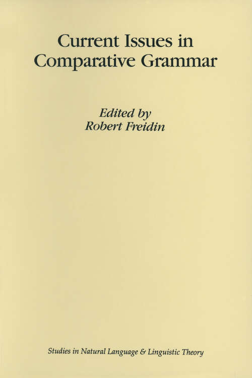 Book cover of Current Issues in Comparative Grammar (1996) (Studies in Natural Language and Linguistic Theory #35)