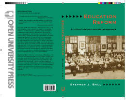 Book cover of Education Reform (UK Higher Education OUP  Humanities & Social Sciences Education OUP)