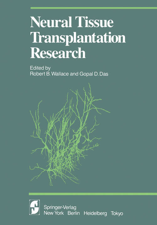 Book cover of Neural Tissue Transplantation Research (1983) (Proceedings in Life Sciences)