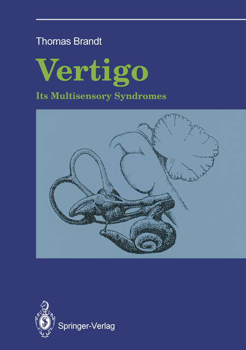 Book cover of Vertigo: Its Multisensory Syndromes (1991) (Clinical Medicine and the Nervous System)