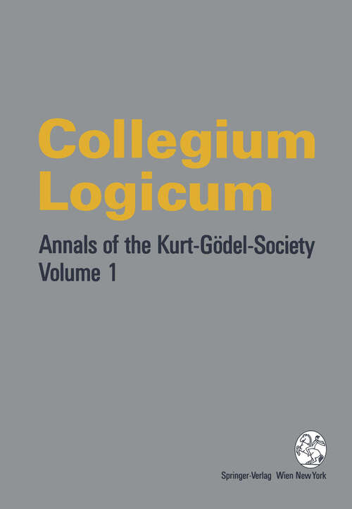 Book cover of Collegium Logicum (1995) (Collegium Logicum #1)