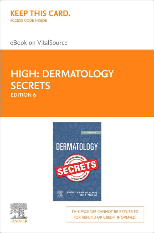 Book cover of Dermatology Secrets E-Book: Dermatology Secrets E-Book (6) (Secrets)