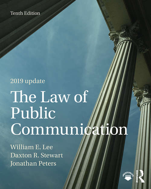 Book cover of The Law of Public Communication