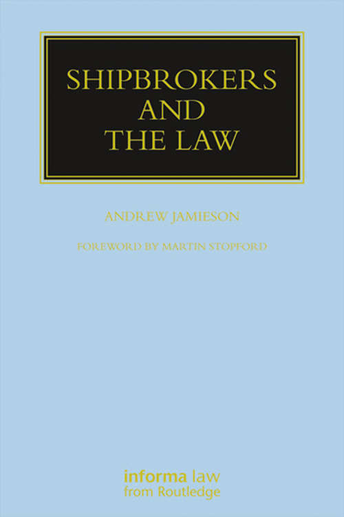 Book cover of Shipbrokers and the Law