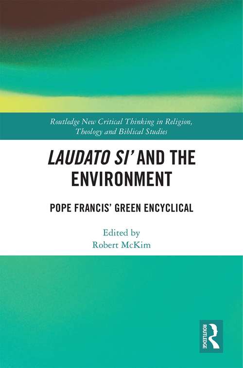 Book cover of Laudato Si’ and the Environment: Pope Francis’ Green Encyclical (Routledge New Critical Thinking in Religion, Theology and Biblical Studies)